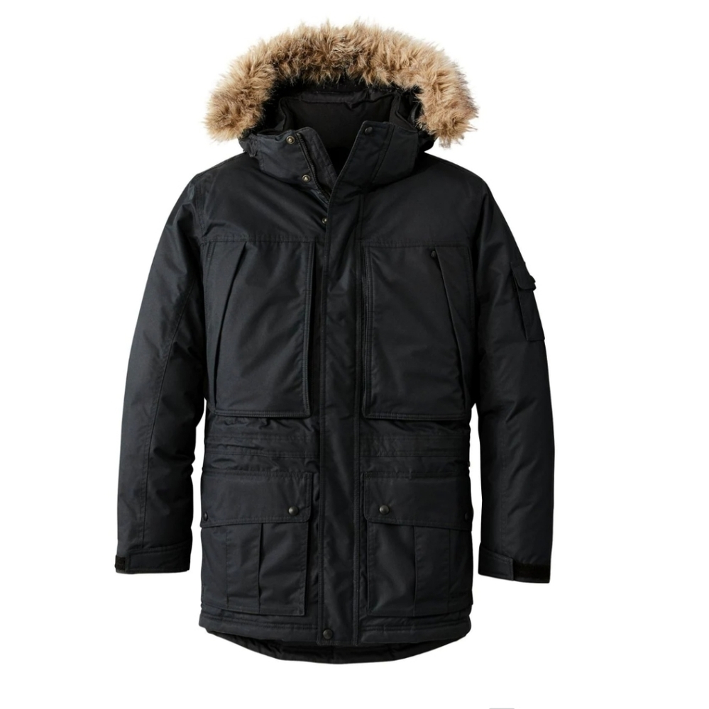 NWT LL Bean Mens Down Parka Black XXL Tall
